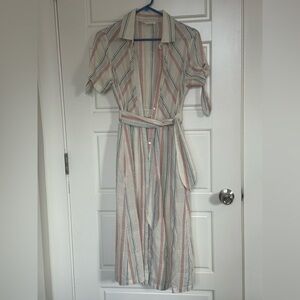 Lovestitch Multicolor Striped Long Sleeve Dress